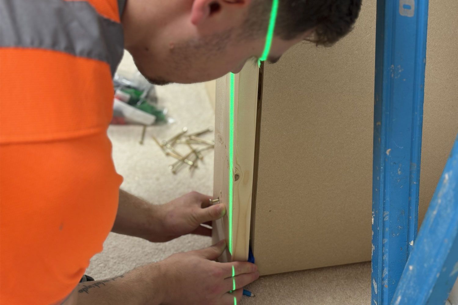 carpenter in Redditch at work